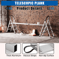 thumbnail image 3 of Garvee Aluminum Telescoping Work Plank, 6-9Ft, 400Lbs Capacity, Scaffolding Plank with Skid-Proof Platform Scaffold Ladder Accessory, 3 of 9