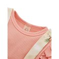 thumbnail image 3 of Kmbangi Baby Girl Outfit Floral Splicing Suspenders Skirt Romper + Hairband, 3 of 7