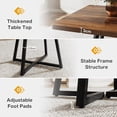 thumbnail image 5 of Square Dining Table for 2, 31.5" Industrial Dinner Table, 5 of 5