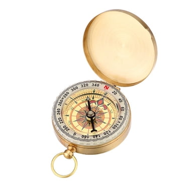 axGear Compass Montre de Poche en Laiton Style Militaire Armée Plein Air Camping Randonnée Outil