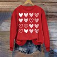thumbnail image 3 of Yuyuzo Chandails en Molleton pour Femmes Décontractés Saint-Valentin Manches Longues Col Rond Ample Ajusté Mince Chandail Tops, 3 of 5
