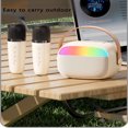 thumbnail image 3 of HAOAN Portable Bluetooth Speakers with 2 Wireless Microphones, 3 of 8