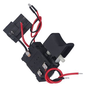 "Da Yi 12V Interrupteur de remplacement de perceuse sans fil avec LED Lumière, 7.2-24V DC 16A Contrôle de vitesse & Fonction réversible pour les outils électriques"