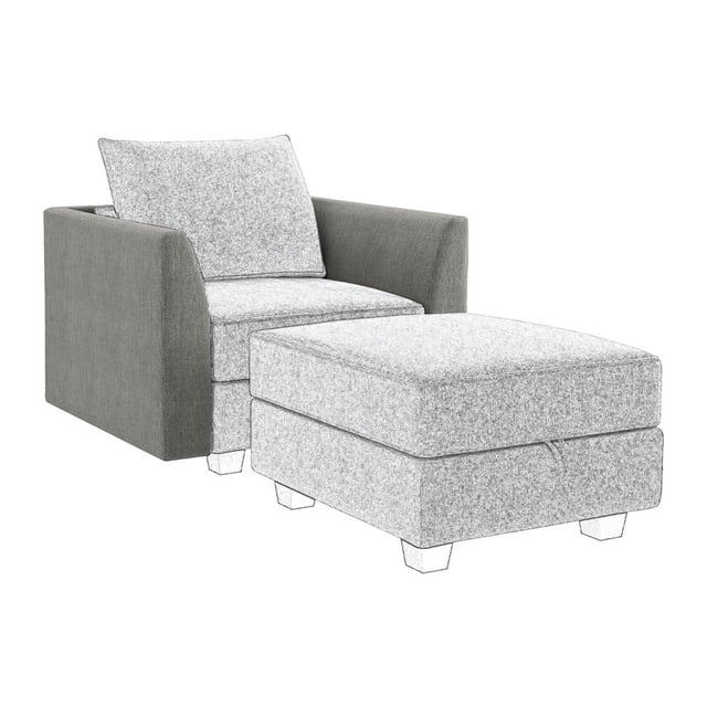 HONBAY Module d'Accoudoir Latéral pour Sofa Modulaire, une Paire d'Accoudoirs Gris Conçus pour les Canapés Sectionnels Modulaires. les Accoudoirs Comprennent un Cadre en Bois Massif, un Rembourrage en Éponge à Haute Densité, et Sont Enveloppés dans un Tissu durable 100 % polyester. Connectés à une Chaise Modulaire et à un ottoman, les Accoudoirs Permettent des configurations d'Aménagement Personnalisables. le design simple et Moderne Complète Divers styles d'Intérieur, le Rendant Adapté aux Appartements, Maisons Ou Bureaux. des Accessoires pour l'Installation