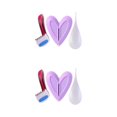 thumbnail image 4 of Maytalsory Rasoir Outil de Modelage pour et Poils de la Peau Pubienne Cœur 2 Ensembles, 4 of 6