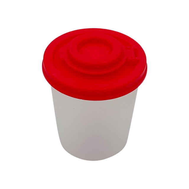 Pepper Shakers Proof Set Of Shaker To Go Camping Picnic Outdoors Kitchen Lunch Boxes Travel Set Clear With Red Covers Lids Airtight Bulk And Small Glass Bottles Kitchen Storage & Organization Bottles