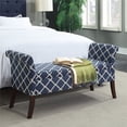 thumbnail image 2 of Convenience Concepts Designs4Comfort Banc de Chambre Garbo en Tissu Bleu, 2 of 3