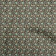 thumbnail image 1 of oneOone Rayon Dark Brown Fabric Floral Sewing Material Print Fabric By The Yard 56 Inch Wide, 1 of 5