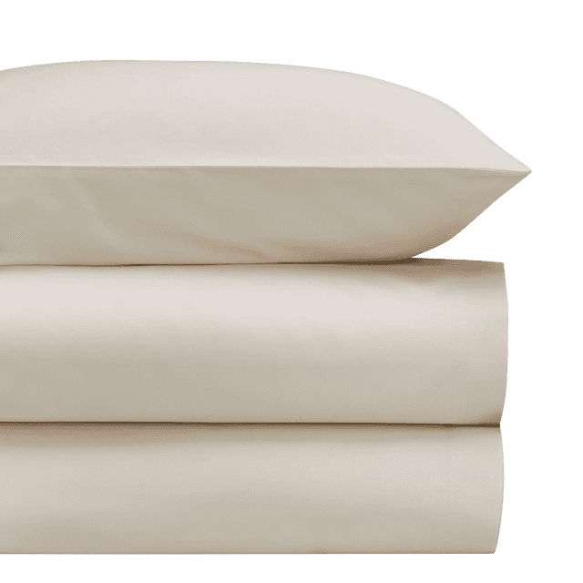 Bouclair Cream 4-Piece Bamboo Sheet Set Queen