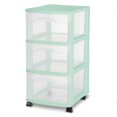 thumbnail image 1 of Sterilite 3 Drawer Cart - Green, 1 of 7