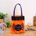 thumbnail image 3 of Sacs à Friandises d'Halloween Non Tissés avec Poignées - Sacs de Cadeaux de Fête « Trick or Treat » Mignons avec Motifs de Chat et d'Araignée Effrayants, Bacs de Collecte de Bonbons Réutilisables pour Enfants Halloween (10,4 X 8,7 Pouces), 3 of 3