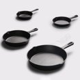 thumbnail image 4 of Lubelski Cast Iron Skillet Non-stick Frying Pan Cooking Pot Restaurant Chef Cookware black, 4 of 7