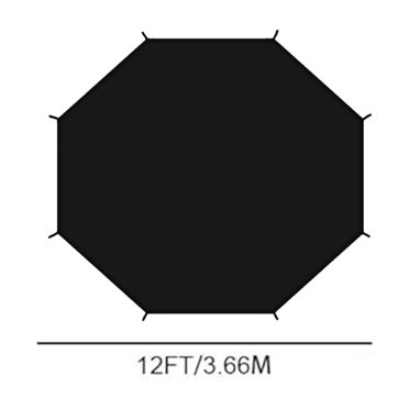KITTEHIGM Trampoline Sun Shade Cover 8ft 10ft 12ft 14ft Sun-Protection Trampolines Antis Trampoline Tops Cover Accessories For Outdoor Backyard Playground Deal of The Day Deal ofthe Day