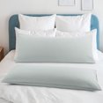 thumbnail image 2 of PiccoCasa 2Pcs Body Pillowcases Microfiber Pillow Covers, Queen Light Grey, 2 of 9