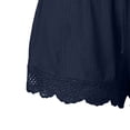 thumbnail image 4 of Timegard Shorts for Women 2pc Plus Size Elastic Waist Lace Solid Color Casual Loose Lightweight Shorts, 4 of 4
