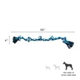 thumbnail image 3 of Mammoth Flossy Chews Extra Large 36 Inch 5 Knot Cottonblend Tug Rope Dog Toy, Durable Rope Chew Toy for Large Dogs Over 80 lbs, Multi-color, 3 of 5