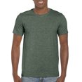 thumbnail image 1 of Gildan T-Shirt Softstyle pour Hommes, P, Vert Forêt Chiné, 1 of 2