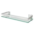 thumbnail image 1 of Tempered Glass Shelf with Aluminium Rail | 1 Tier | M&W, 1 of 5