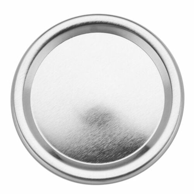 CAROOTU 12/24pcs Splits-Type Lids Sealing Storage Solid Caps for Regular/Wide Mouth Mason Jar
