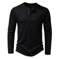 thumbnail image 1 of T-Shirt à Manches Longues pour Hommes Hommes Décontracté Uni Chandail à Manches Longues Col Rond T-Shirt Hauts Blouse T-Shirts pour Hommes Mode Into the Am T-Shirts pour Hommes T-Shirt à Manches Longues, 1 of 8