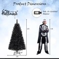 thumbnail image 3 of Costway 6 FT Halloween Tree with 362 Branch Tips Frosted Pine Needles 210 White LED Lights, 3 of 10