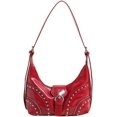 thumbnail image 1 of Y2k Studded Purse Small Shoulder Bag Leather Hobo Bag Punk Crossbody Handbag Purse, 1 of 24
