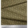 thumbnail image 2 of Soimoi Green Velvet Fabric Scales Geometric Print Fabric by the Yard 58 Inch Wide, 2 of 3
