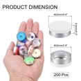 thumbnail image 2 of Uxcell Bouchons Rabattables 20mm 200 Pcs Sans Bavure pour Flacon en Verre Lyophilisé, Blanc/argent, 2 of 6