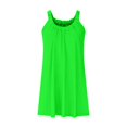 thumbnail image 4 of Robe Courte d'Été pour Femme de Plage - par-Dessus de Bikini, Sans Manches Évasée, Robe T-Shirt Décontractée Mini, Polyester, Tailles P - TTG, 4 of 4