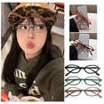 thumbnail image 4 of Clearance Now! Retro small frame hot girl oval glasses frame ωυ ιρ д✨ ыи U2C4, 4 of 8