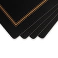 thumbnail image 4 of Pimpernel Classic Black Collection Napperons / Ensemble de 4 / Napperons Résistants à la Chaleur / Plateau Endos en Liège / Ensemble de Napperons Rigides pour Table à Manger / Mesure 15,7â€ x 11,7â€, 4 of 4