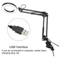 thumbnail image 4 of Garosa Foldable Eyecare Table Lamp Flexible Swing Arm Clamp Mount Lamp USB Three Tone Desk Light,Table Lamp, USB Table Lamp, 4 of 8