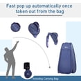 thumbnail image 4 of Outsunny Tente de Douche Pop-Up pour Camping et Plage en Plein Air, Bleu Marine, 4 of 10