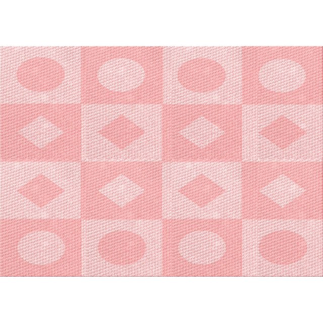 Ahgly Company Tapis Rectangulaire Lavable en Machine Intérieur Transitionnel Rouge Pastel Rose, 8 Pieds x 12 Pieds