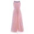 thumbnail image 1 of AAMILIFE Robe Fille Brodée Fleur Formelle Fête Robe de Bal Bal Princesse Demoiselle d'Honneur Robe de Mariage, 1 of 4