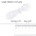 thumbnail image 2 of Unique Bargains Cordon de Chaîne Perlée pour Stores Enrouleurs de 5,47 Yards pour Pièces de Réparation de Fenêtre, Blanc, 2 of 5