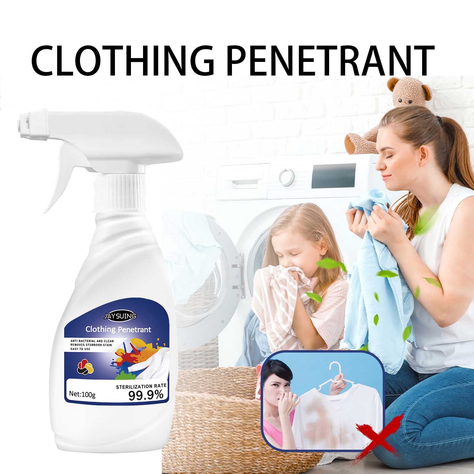 XYAIYT Toxin Free Fabric Stain Remover 3.4 fl oz Laundry Detergent for Oil,Pet,Rust,Food Stains,Safe for All Fabrics,Works in All Water Temperatures,Concentrated with Pleasant.