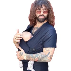 LNGOOR Pregnant Woman Tops Baby Safety Kangaroo Pocket Carrier Cotton Clothes Summer Mother Father Babysitting Feeding Parenting T Shir