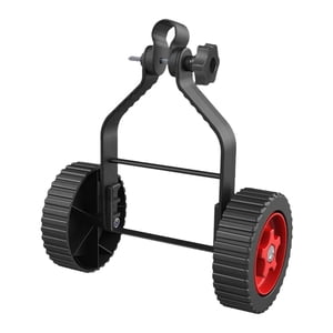 Pinceau électrique à chaîne réglable pour les roues de soutien universelles de tailleur à gazon A1i4 Support d'attache Roue de pelouse de tailleur