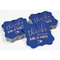 thumbnail image 4 of Inkdotpot Real Rose Gold Foil Bracket Shape Paper Hang Tags Thanks From The New Wedding Favor Tags Pack Of 100, 4 of 7