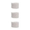 thumbnail image 3 of Thinsony Femmes Chic Perle Strass Bracelet Stretch Mariage pour Mariée Blanc 7 Rangée 3Set, 3 of 6