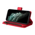 thumbnail image 2 of Case for iPhone 11 Pro Max Cover Zipper Pocket Wallet Case Magnetic Protective - Red, 2 of 5