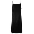 thumbnail image 5 of 2025 Robe Femme Unie Coton Robe de Nuit Femme Sans Manches à Bretelles Col en V Chemise de Nuit Lot Robe Ample Robe Maison Boutonnée Robe de Nuit, 5 of 5
