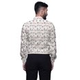 thumbnail image 4 of BESTMAN Chemise Décontractée Imprimée pour Hommes Coupe Ajustée à Boutons Manches Longues, 4 of 5