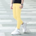 thumbnail image 2 of GDREDA Girls' Basic Solid Full Length Cotton Soft Leggings (Yellow,2-3 Years), 2 of 5