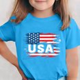 thumbnail image 2 of T-Shirt pour Enfants, Imprimé de la Fête de l'Indépendance à Manches Courtes et Col Rond, Haut Décontracté et Polyvalent pour Garçons et Filles de 3 à 15 Ans, 2 of 6