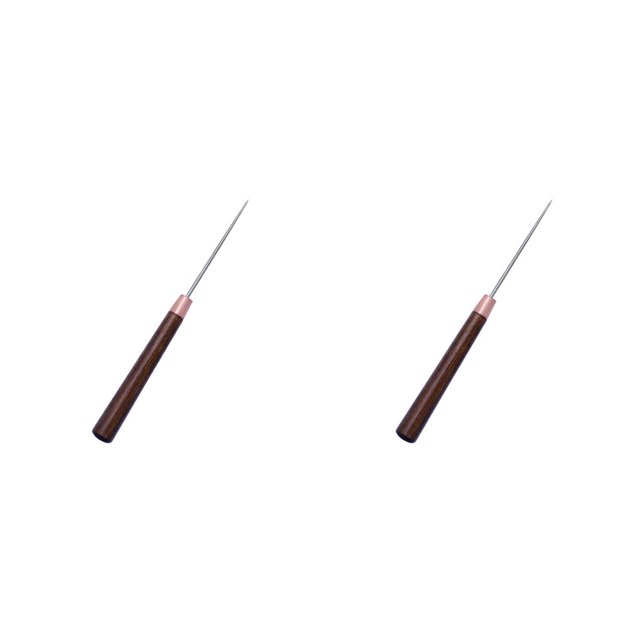 Maytalsory Awl Stainless Steel Wood Handle Sewing DIY Stitching Craft Tailor Hole Punching Repair Handmade Marking Stabber Tool Type 2 2Set