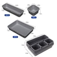 thumbnail image 4 of TopLLC Storage Bins 8 Piece Drawer Organizer, 3 Sizes Multi-Functional Drawer Organizer For Cosmetics, Kitchen, Bedroom, Bathroom And Office Storage Bags, 4 of 7