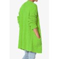 thumbnail image 4 of TheMogan Women's PLUS Loose Fit Popcorn Knit Long Sleeve Pocket Open Sweater Cardigan, 4 of 6