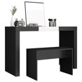 thumbnail image 2 of vidaXL Dressing Stool Black 70x35x45 cm Engineered Wood, 2 of 5